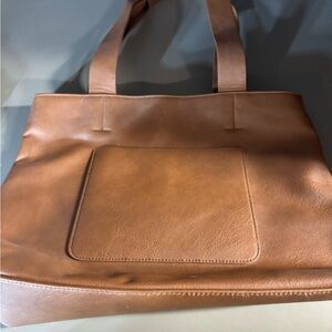 Brown Leather Tote Bag